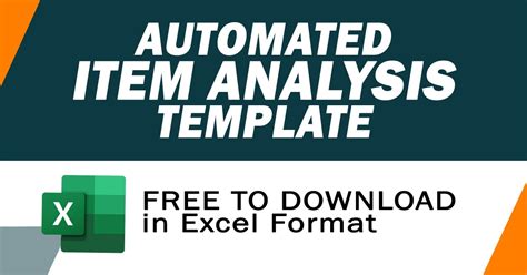 automated item analysis|AUTOMATED ITEM ANALYSIS TEMPLATE (Free .
